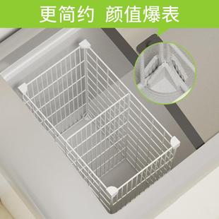 小冰柜分格网台阶内置物筐隔板隔断分层架冰箱专用收纳分割分隔栏
