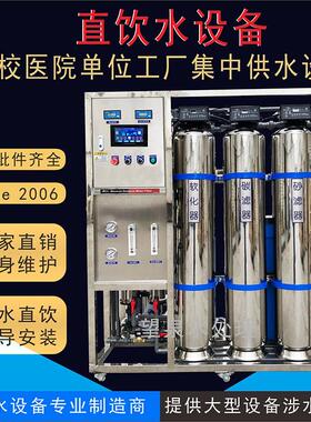 工业商用净水器ro反渗透级水处理设备大流量双级反渗透纯水设备
