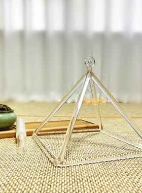 水晶金字塔天然水晶几何三脚架瑜伽乐器打击乐器