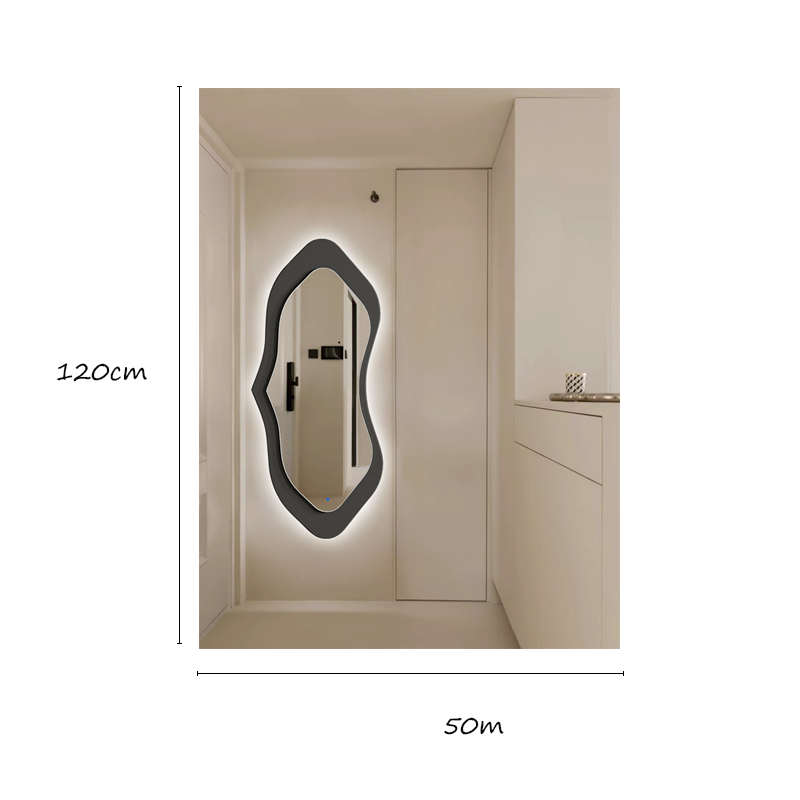 不规则试衣镜网红创意全身镜家用落地镜轻奢壁挂装饰镜子玄关挂镜