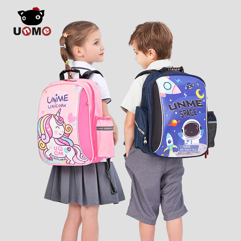 unme新款台湾减负小学生可爱卡通超轻防水日系儿童幼儿园护脊书包