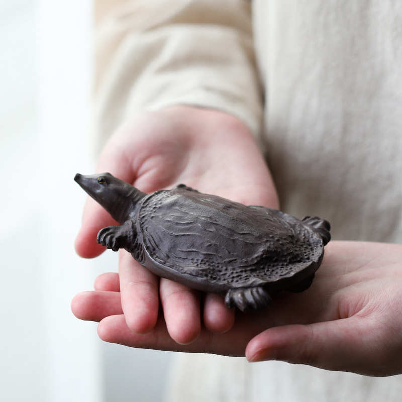 批发宜兴紫砂茶宠可养 富甲茶玩甲鱼摆件功夫茶具配件货