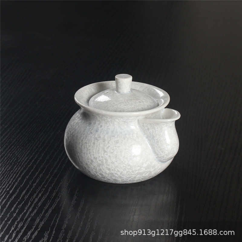 泡茶壶日式宝瓶家用陶瓷结晶花釉高档捉功夫茶碗单个手壶茶具窑变