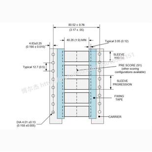 TMS-SCE-3.8-2.0-S3-9泰科Tyco卷装热缩标识管TE可打印分段套管