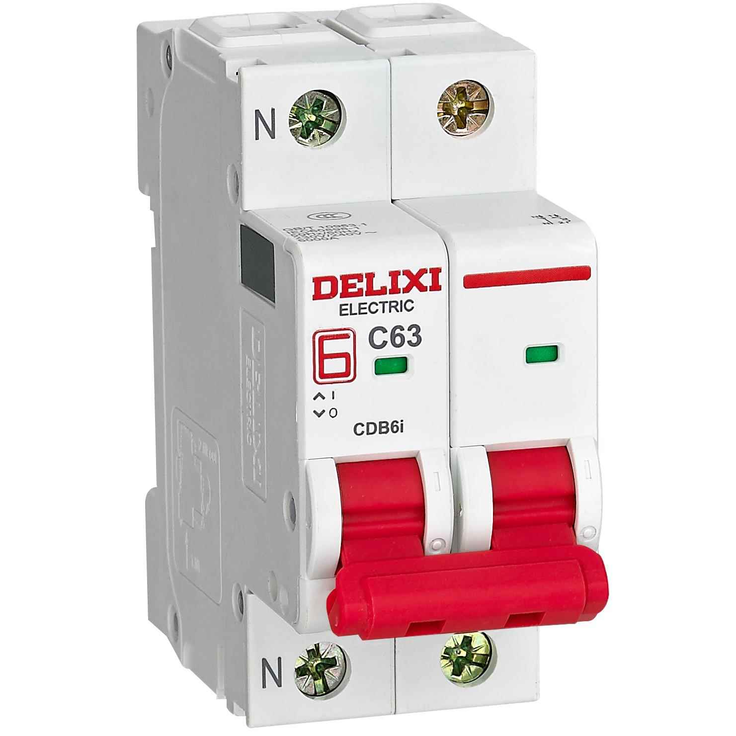德力西CDB6i空气开关断路器家用总电闸1P2P3P16A20A32A63A