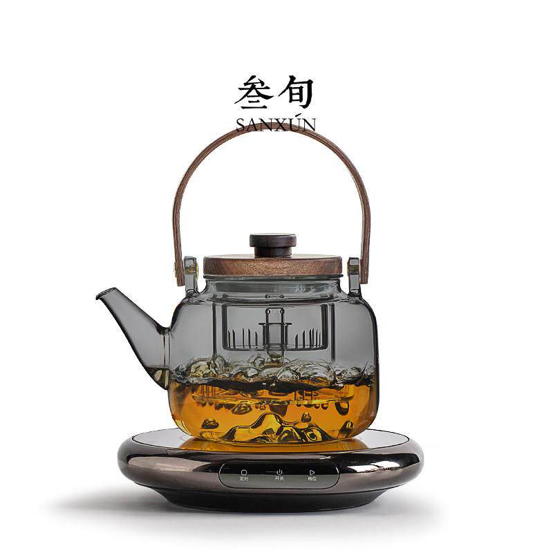 用ZCL-365煮茶壶围炉煮器玻璃耐温高烧水泡茶壶家小型茶电陶炉煮