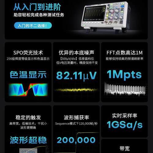 【人气】鼎阳1G 200M带宽数字示波器SDS1202/1104/1204/1102X-C