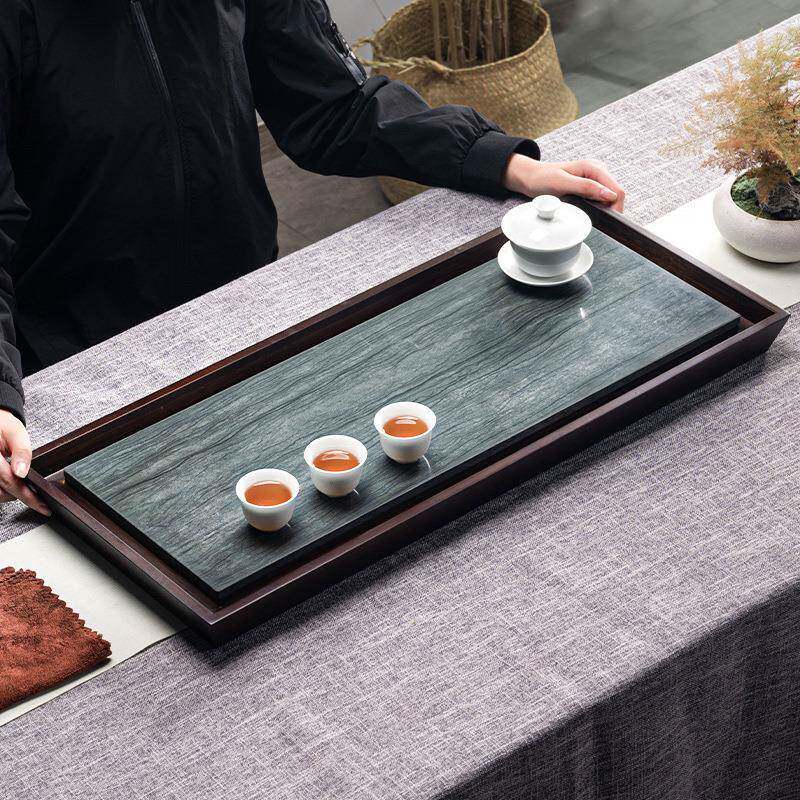 九竹茶用盘重竹茶盘排水茶台FC—0398乌金石茶海家盘楠竹块功托夫