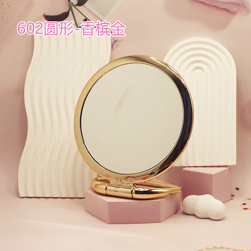 梳妆台方形圆形化妆镀金化妆镜