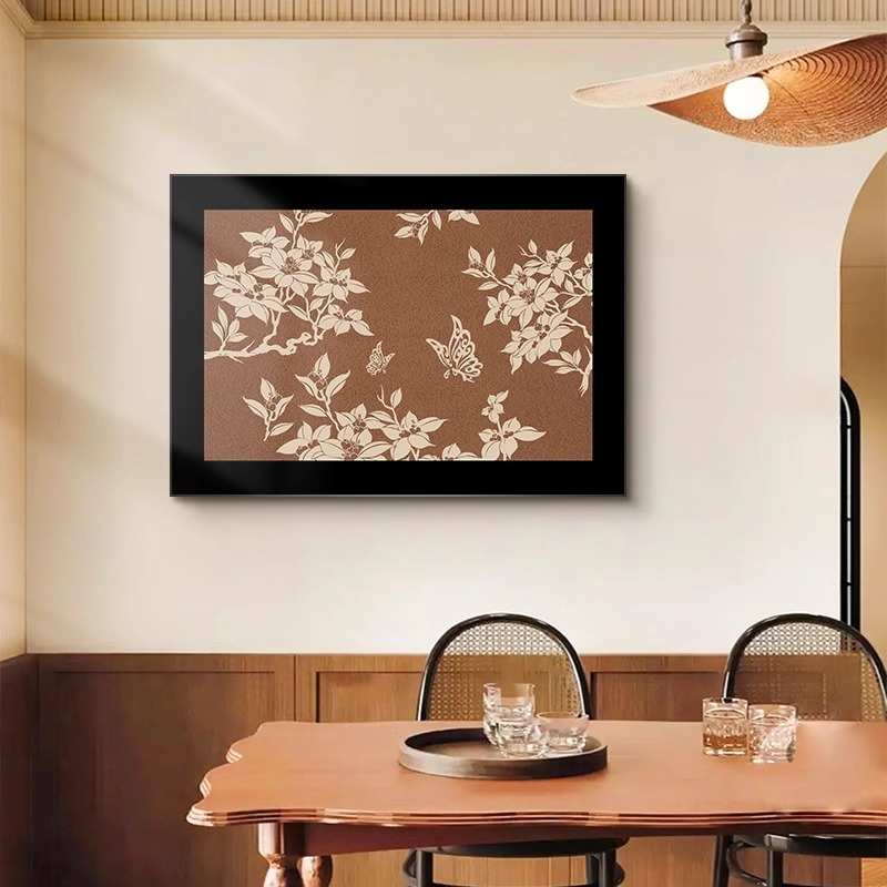电表箱装饰画中古高级感配弱电箱电闸遮挡挂画民宿电源开关箱遮丑