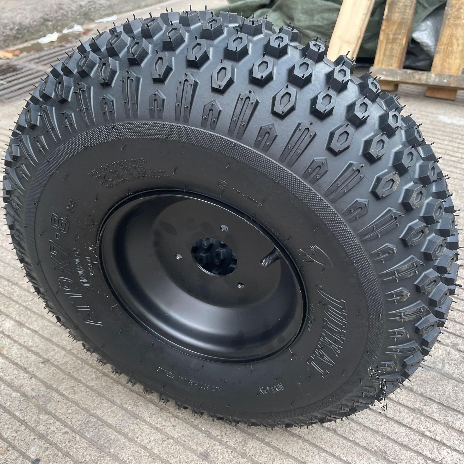 四轮卡丁车沙滩车摩托车19x7-8 18x9.5-8寸越野轮胎真空铁轮毂