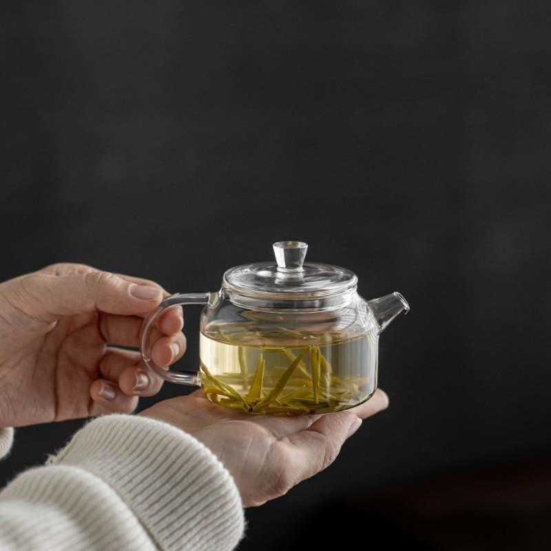 新款直销日式耐热玻璃小泡茶壶迷你煮茶壶家用单壶花茶加厚过滤功