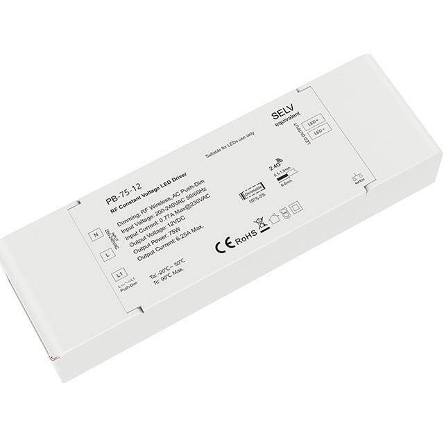 75W 12V RF+Push恒压调光电源 PB-75-12