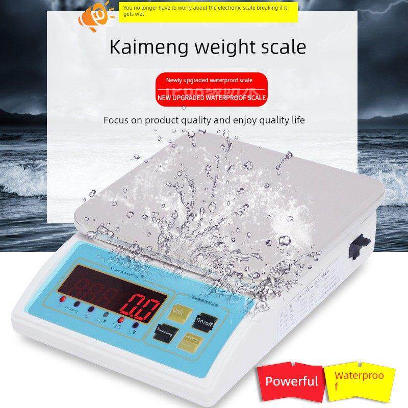 凯恒数字秤不锈钢防水秤3Kg6Kg/0.1G小型工业食品海鲜人参秤