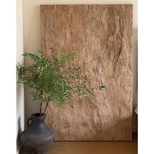 侘寂中古风客厅装饰画画抽象艺术肌理沙发背景墙挂画画玄关画画布