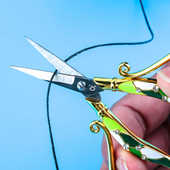 新品 缝纫剪刀不锈钢剪刀 复古精品手工彩瓶剪刀