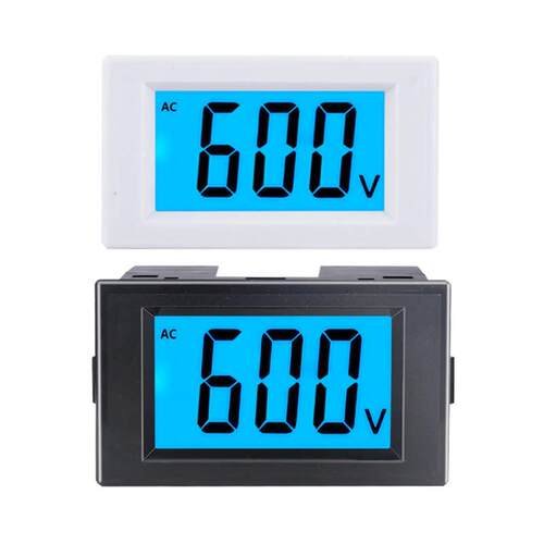 交流数显电压表0-36v110v0-600v液晶显示数字表头220V电源D85-222