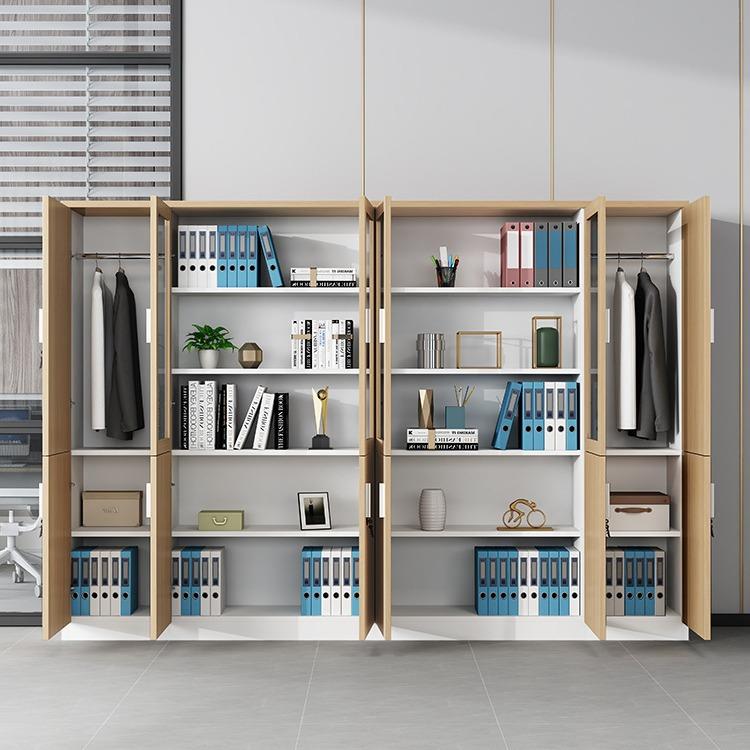 文柜木质简SG-12约现档公案柜资料柜储物柜书柜代玻璃带锁件办室