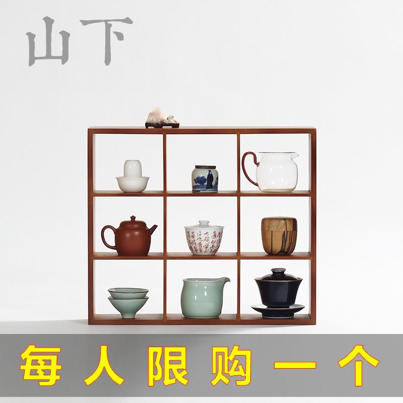 竹茶制茶杯架子多阁置物纳博古架茶壶具收层宝架展示格子OVK架茶