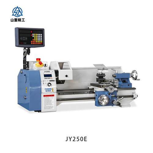 JY250E新款电子挂轮式家用小型车床 多功能微型电控智能台式车床
