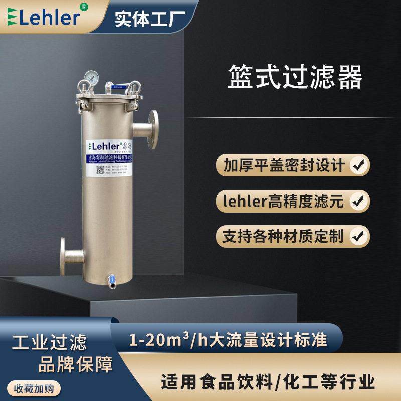 篮式过滤器水处理使用水针水过滤专业服务造纸行业清水过滤机