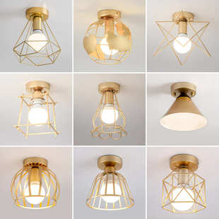 北欧过道走廊玄关吸顶灯衣帽间门厅入户飘窗明装 简约现代阳台灯具