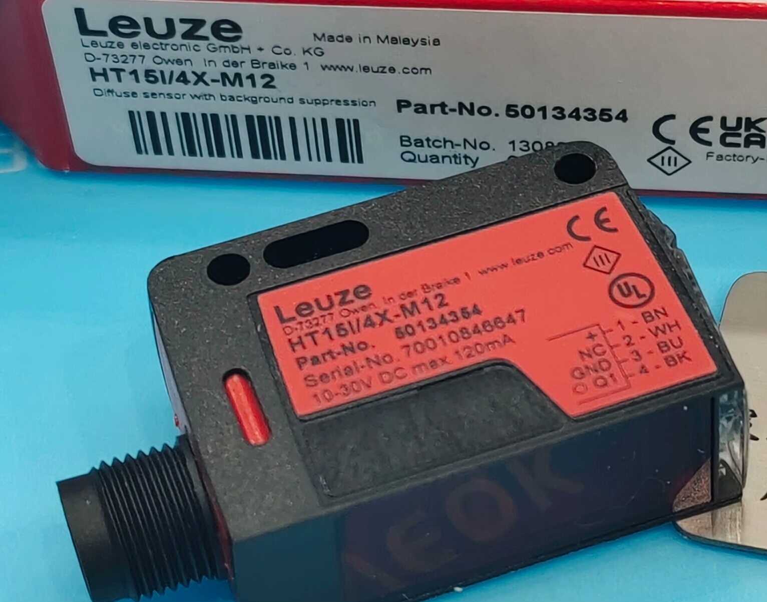 Leuze劳易测光电HT15I/4X-m12,订货6~8周