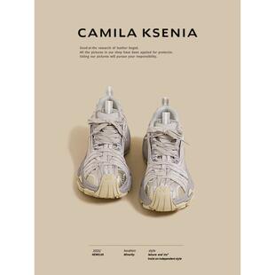 运动老爹鞋 女秋厚底黄色重工时尚 KSENIA官方店2025新款 CAMILA