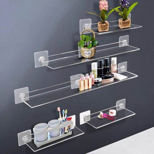 Storage Rack Acrylic Shelf Clear Wall Mounted压克力置物架