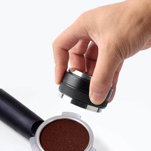 不锈钢双布粉器咖啡布头粉马器卡龙5压粉锤349平粉器51/53/8mm填