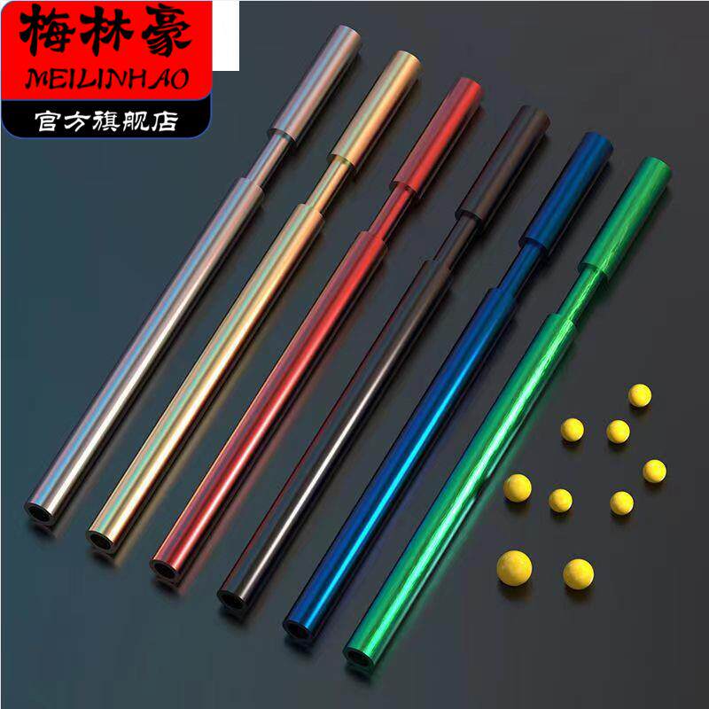 噼啪筒仿竹子工艺8090儿时怀旧儿童玩具竹筒枪软弹枪竹管炮玩具
