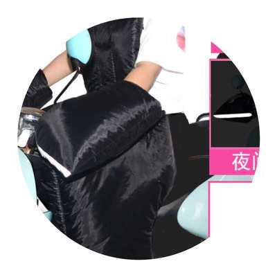 电瓶车挡风被秋冬季分体加绒保暖电动车踏板摩托车防风罩加大加厚