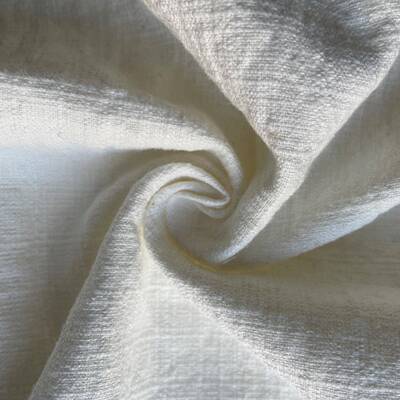 素色粗细竹亚节砂洗亚麻面LIT料厚法国麻原坯色酵棉洗皱麻9*9现加