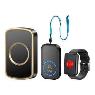 老人呼叫器无线交流紧急求救器病人月子护理可携带呼叫器带挂绳手