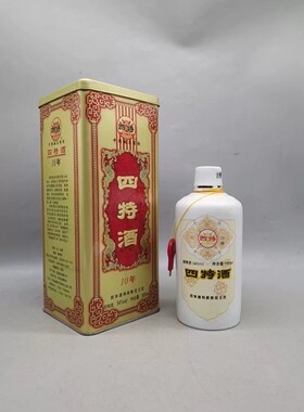 【一箱六瓶】2010年54度四特酒十年 500ml特香型白酒纯粮 铁盒装