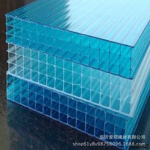 江苏聚碳酸酯阳光板 5mmPC阳光板工程效果图 中空阳光板车棚价格