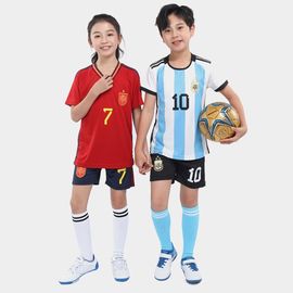 速锐达世界杯阿根廷球衣葡萄牙巴西法国儿童足球服中小学生款套装