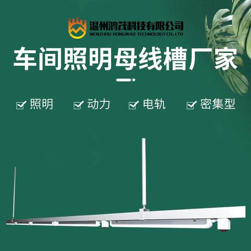 流水线照明灯架流水槽照明母线一体式灯架缝纫车间照明灯架服装厂