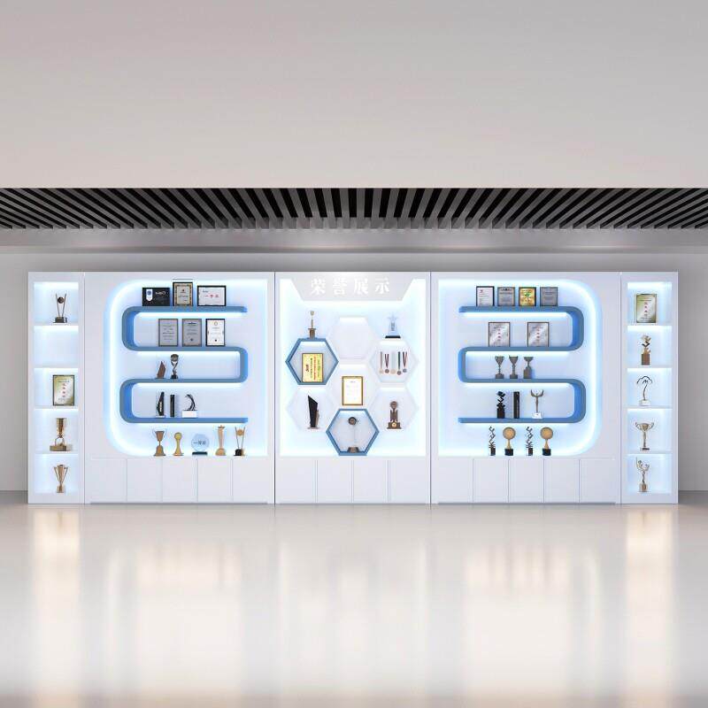 烤漆荣誉展柜展示柜墙置物架产品定制架奖状办公室展厅奖杯公司鞋