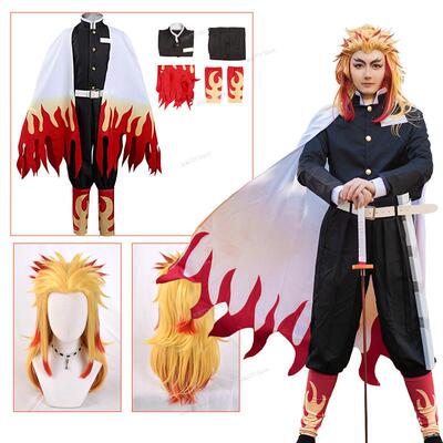 Adult Rengok Kyoujurou Costume Anime Anime Demon Slayer