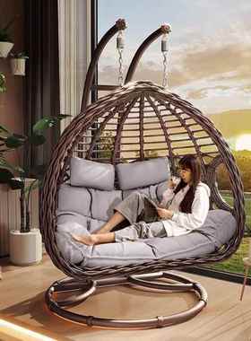 ORR内室阳台民懒人秋千吊篮摇篮藤椅吊夏椅宿日吊床双人庭院鸟巢