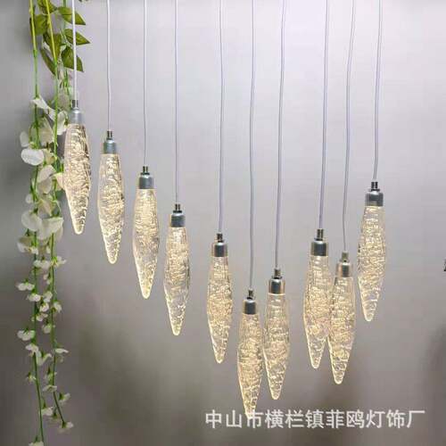 新款婚庆道具10头尖珠亚克力发光花蕾吊灯舞台吊顶婚礼布置装饰灯