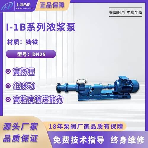 I-1B316l不锈钢浓浆泵高浓度浆料输送耐磨损耐腐蚀化工矿山环