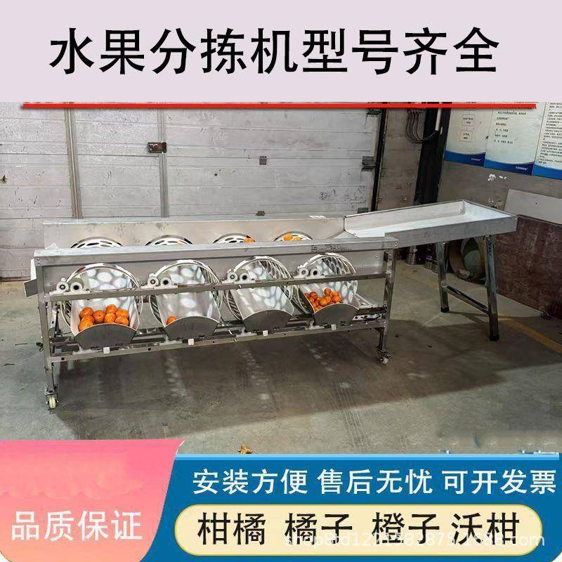 滚筒选果机柑橘分级机沃柑份拣机柑橘橙子橘子分选机水果筛选设备