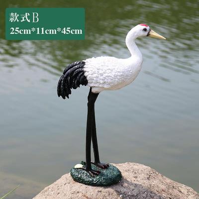 新款采购产品鹤庭院装丹饰，园林装饰，外假室山动物装饰，模拟鹤