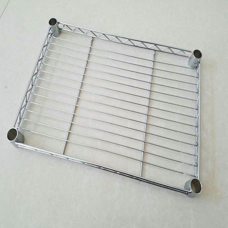 高档d格i专v厨房置层物架单层加不锈钢色网架一层网片中管用锅架