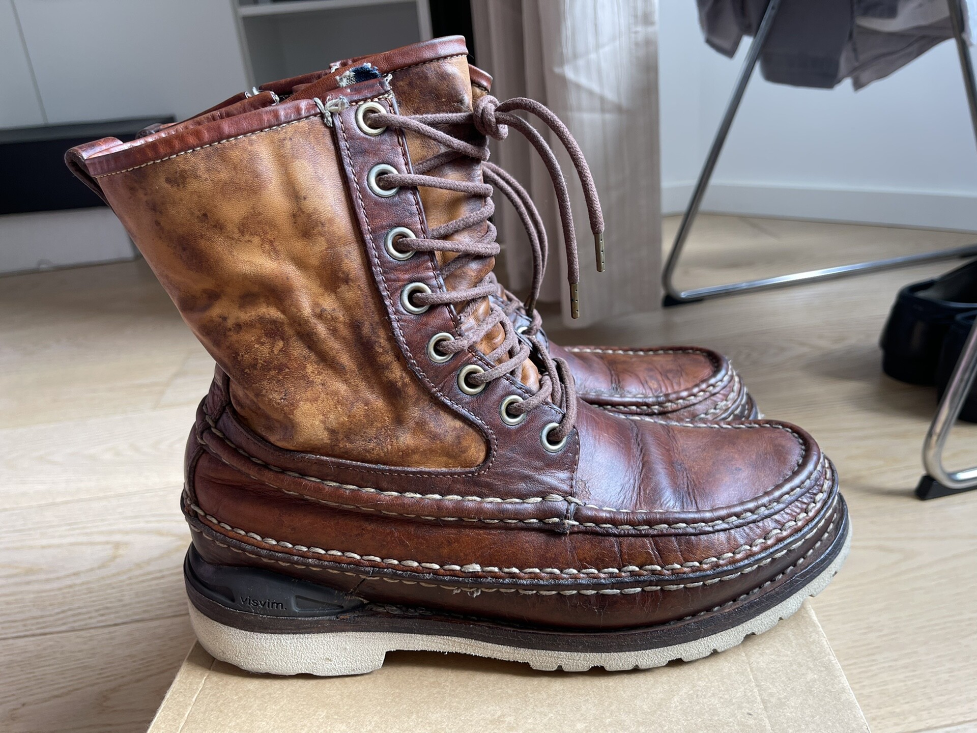 VISVIM ICT GRIZZLY Boots - Heavy Distressed