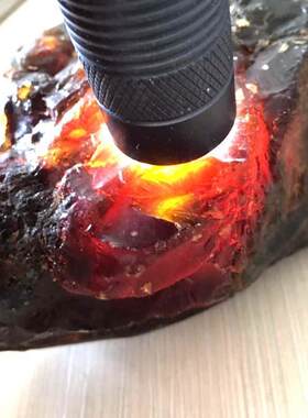 天然琥珀 血珀毛料 雕刻 摆件 原石
