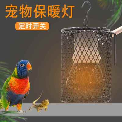 宠物保暖灯定时开关猫狗鹦鹉小宠冬季加热取暖灯罩无光陶瓷保温灯
