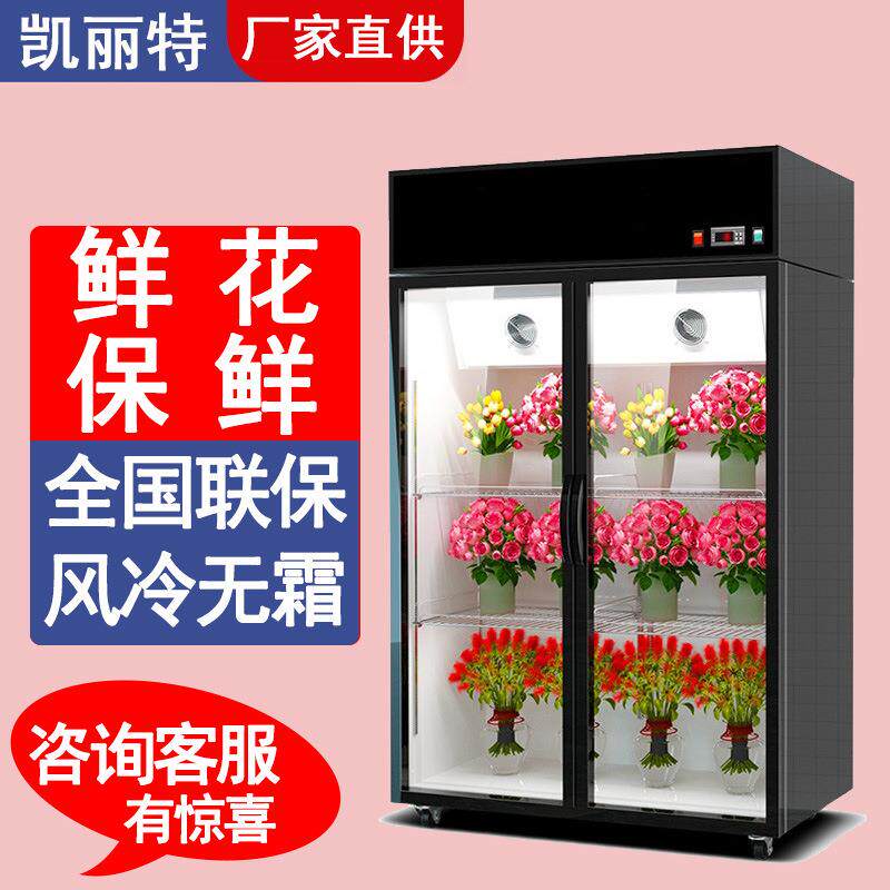 鲜花保鲜柜展示柜花店冰箱冷柜冰柜商用水果蔬菜展示柜冷藏柜